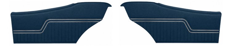 Rear Deluxe Side Panel Set for 1971 Chevrolet Chevelle, Coupe/Hardtop [Blue]