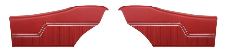 Rear Deluxe Side Panel Set for 1970 Chevrolet Chevelle, Coupe/Hardtop [Red]