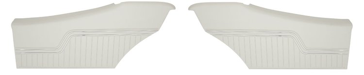 Rear Deluxe Side Panel Set for 1972 Chevrolet Chevelle, Coupe/Hardtop [White]