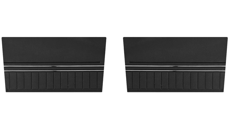 Rear Standard Side Panel Set for 1970-1972 Chevrolet Chevelle, Convertible [Black]