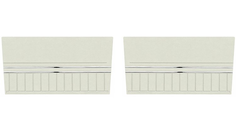 Rear Standard Side Panel Set for 1972 Chevrolet Chevelle, Convertible [White]