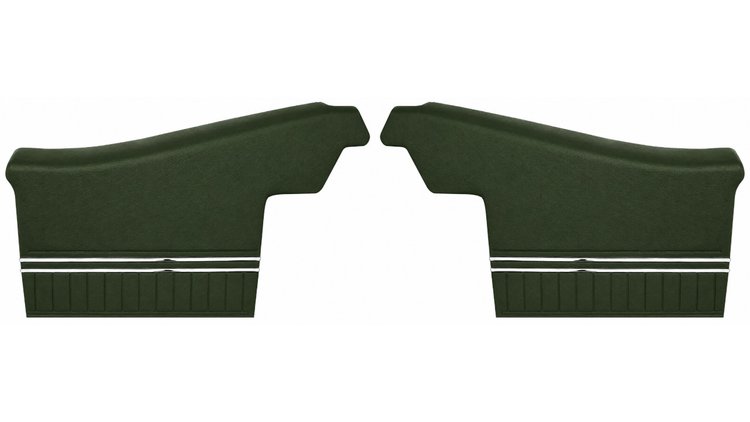 Rear Deluxe Side Panel Set for 1972 Chevrolet Chevelle, Convertible [Dark Green]