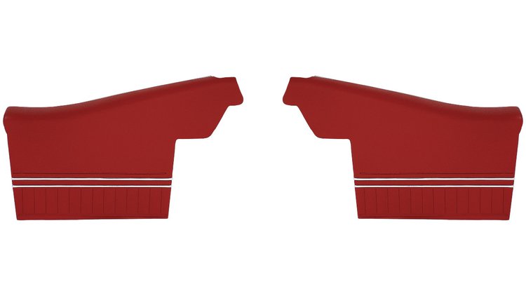 Rear Deluxe Side Panel Set for 1970 Chevrolet Chevelle, Convertible [Red]