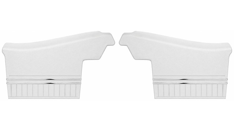 Rear Deluxe Side Panel Set for 1970-1972 Chevrolet Chevelle, Convertible [Bright White]