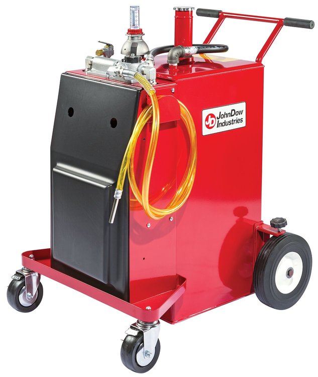 30-Gallon Steel Fuel Transfer Tank with Air Diaphragm Pump [UL Listed]