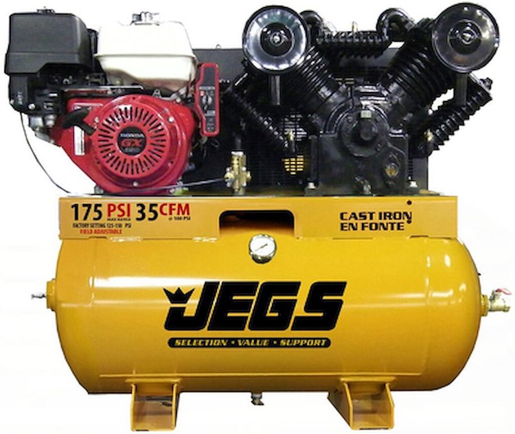 Air Compressor [13 HP Gas Driven, 30 Gallon Tank]
