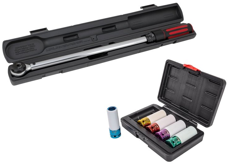 Torque Wrench with Thin Wall Sockets Kit