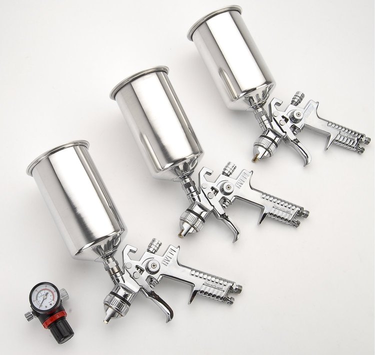 Production Spray Gun Set 4 Pc. Includes: