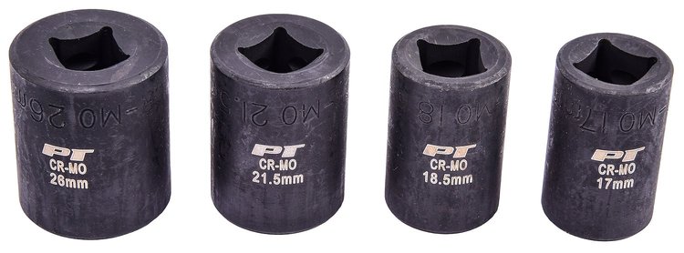 Emergency Lug Nut Remover Socket Set [1/2 in. Drive, 4-Piece]
