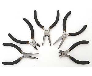 5-Piece Mini Pliers Set Approx. Length of Pliers 4-1/2" to 5-1/4"