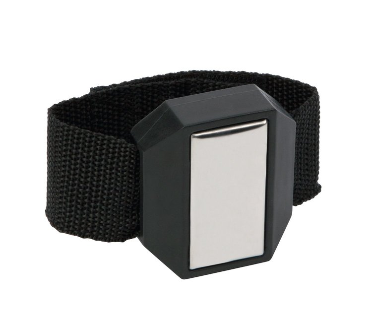 Magnetic Wrist Band [One-Size-Fits-All Hook-and-Loop Closure]