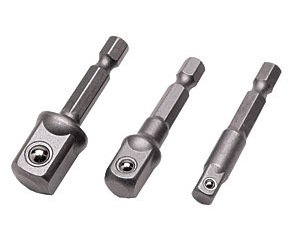 Power Drill Socket Adapter Set 3 Pc