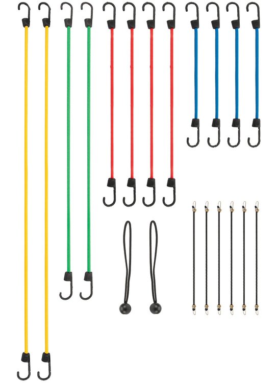 Secure X LD 20-Piece Bungee Cord Assortment