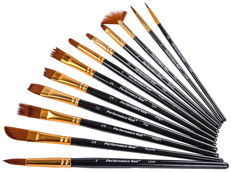 12-piece Detail and Touchup Brush Kit