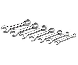 7-Piece SAE Stubby Combo Wrench Set