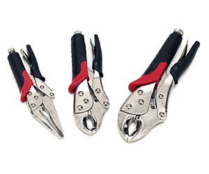 Dual Cushion Locking Plier Set 3 Pieces