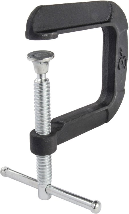 Deep Throat C-Clamp 3-1/2 in. Cast Iron