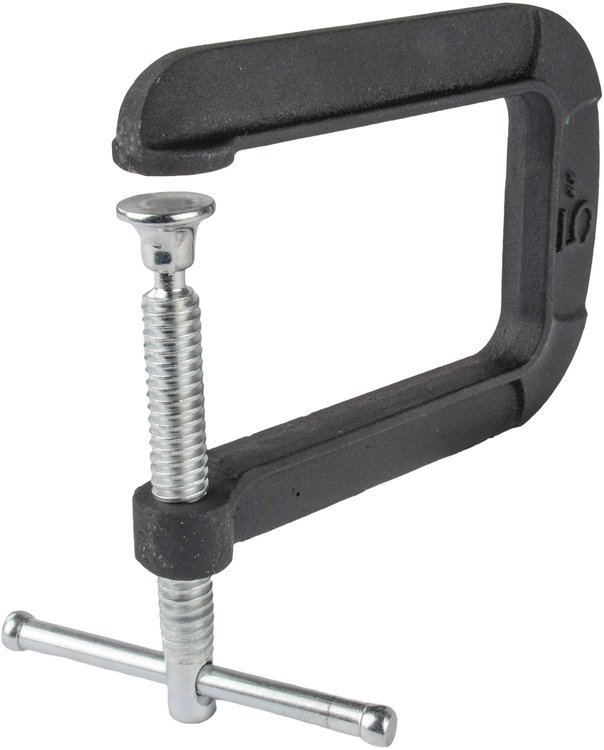 Deep Throat C-Clamp 5 in. Cast Iron