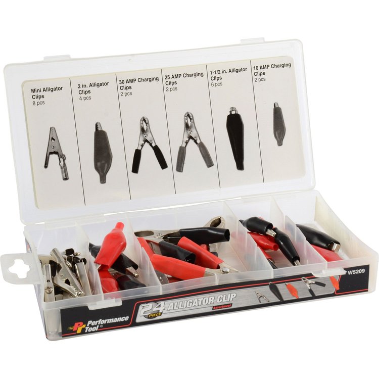 Alligator Clip Assortment 24 Piece