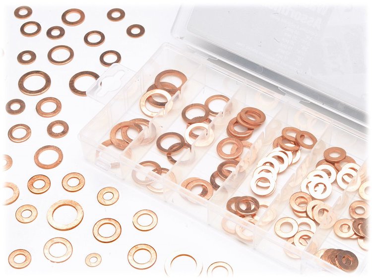 110-piece Copper Washer Assortment