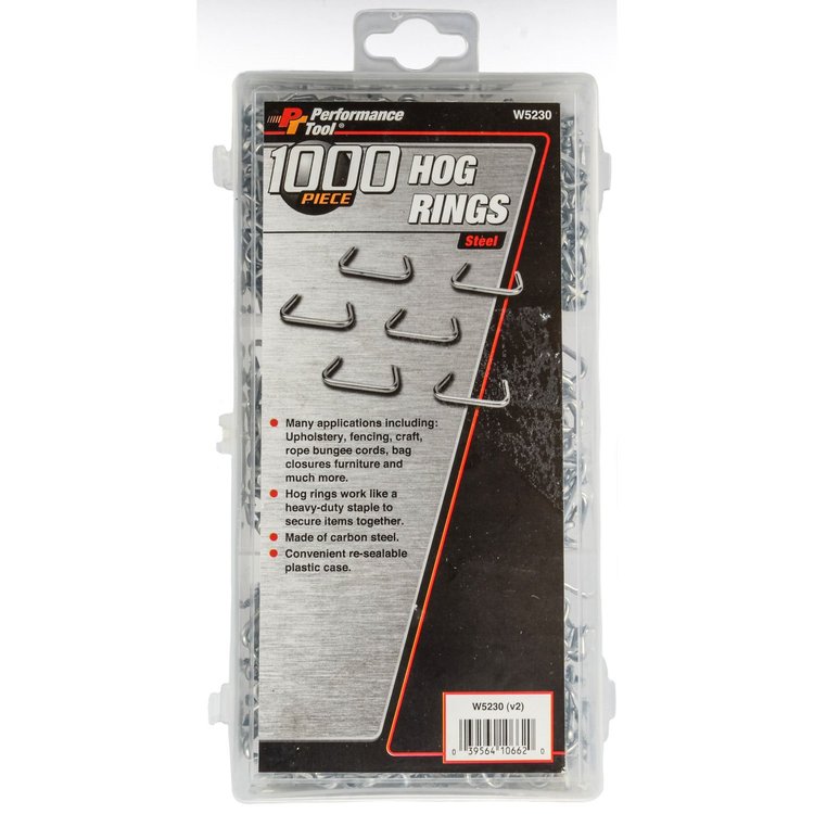 Hog Rings [1000 Pieces w/Storage Case]