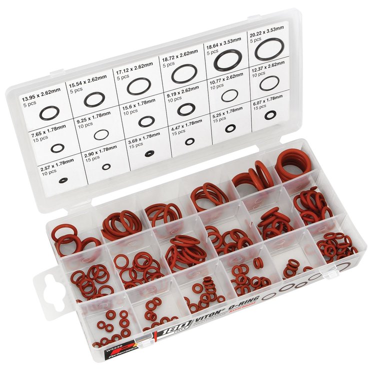 Viton O-Ring Assortment (180 pieces)