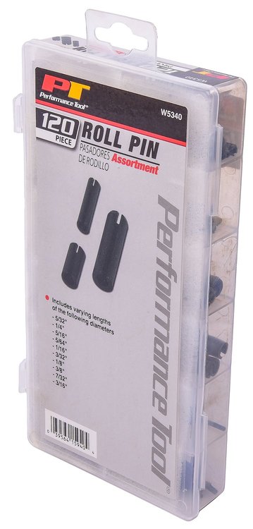 Roll Pin Assortment [120 Pieces]