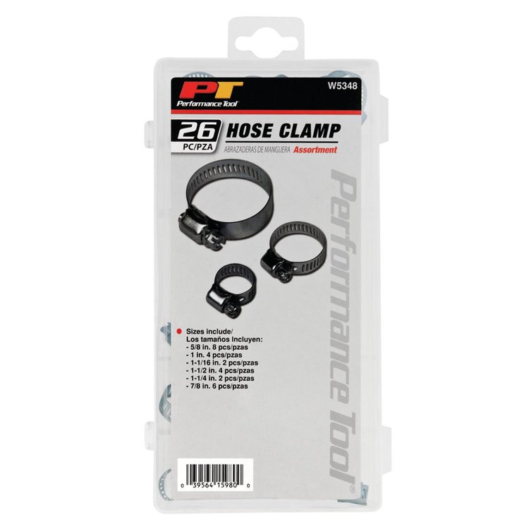 26-Piece Stainless Steel Hose Clamp Assortment