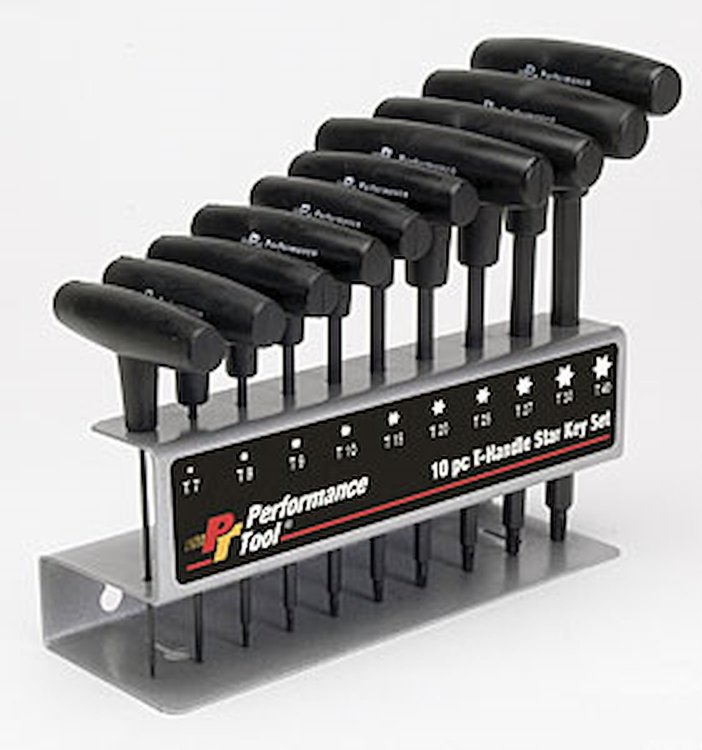 T-Handle Star Key Set 10 Pc