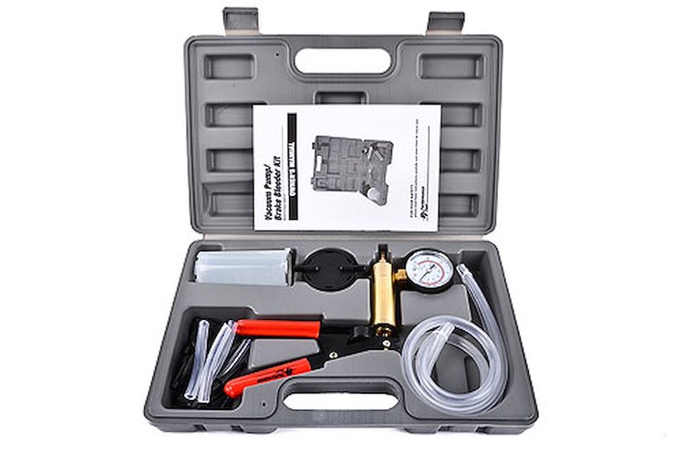 Vacuum Pump/Brake Bleeder Kit Durable Steel Construction