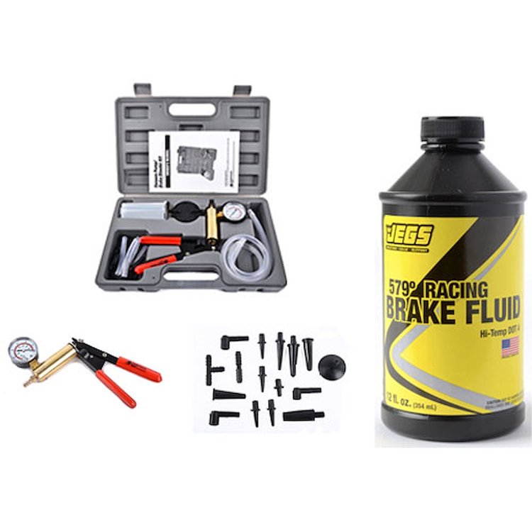 Vacuum Pump/Brake Bleeder and Brake Fluid