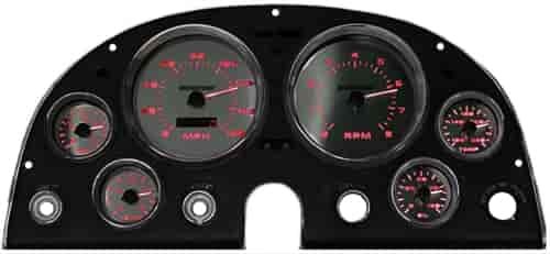 Direct-Fit 3D Analog Dash Panel for 1963-1967 Chevy Corvette - Red LED Numbers
