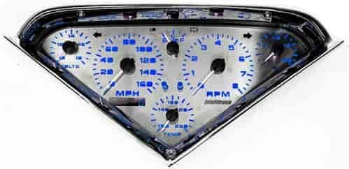 Direct-Fit 3D Analog Dash Panel for 1955-1959 Chevy Truck - Blue LED Numbers