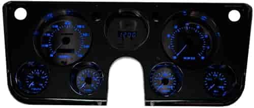 Direct-Fit 3D Analog Dash Panel for 1967-1972 Chevy Truck - Blue LED Numbers