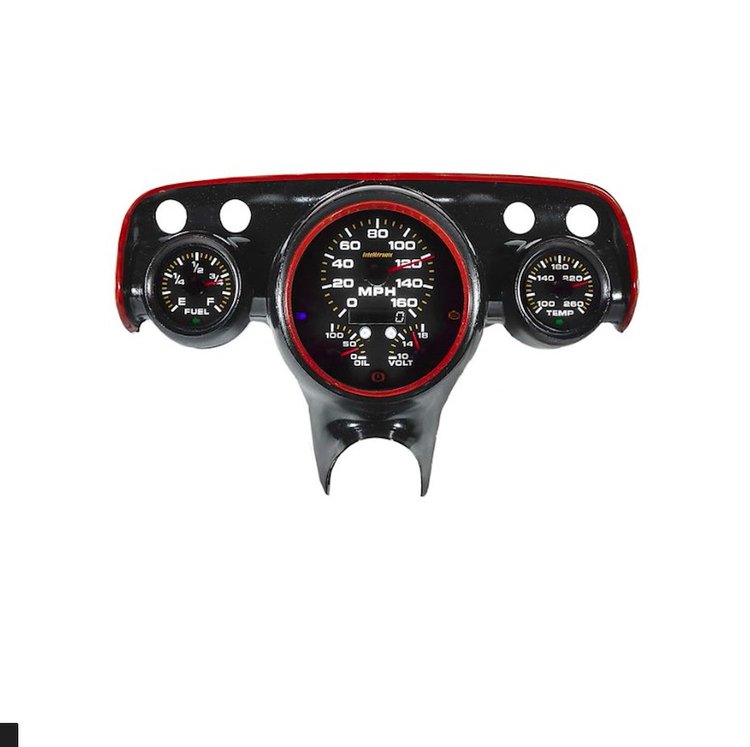 AP1102 Analog Replacement Gauge Panel for 1957 Chevy Bel Air [Black Faceplate]