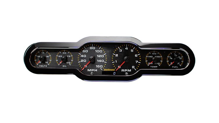 Universal Analog 6-Gauge Panel Kit [White]