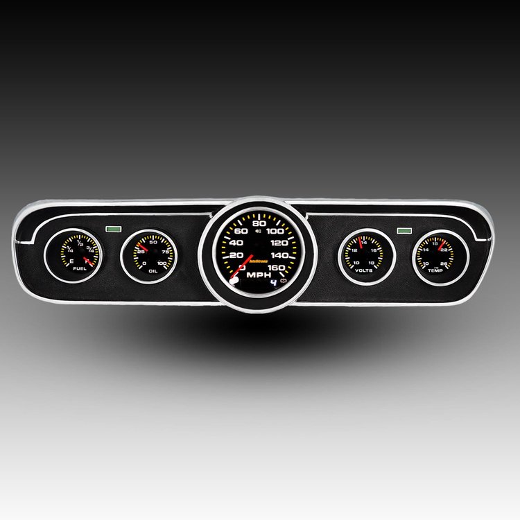 AP7001-S9020 Analog Replacement Panel, 1965-1966 Ford Mustang, With GPS SendIng Unit