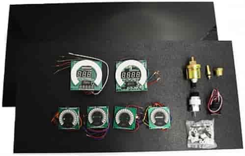 Universal Create-a-Dash Bargraph Gauge Kit with Green Digital Display