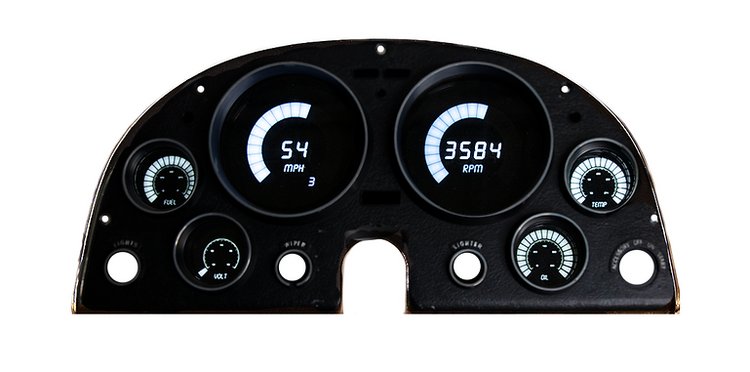 LED Direct Replacement Digital Bargraph Dash Kits For 1963-1967 Chevy Corvette [White]
