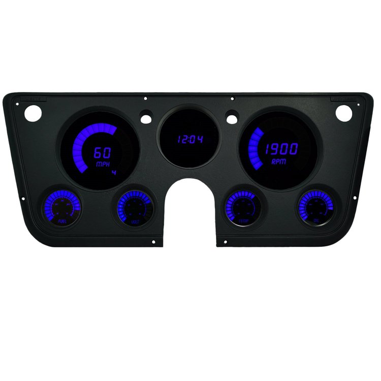 Blue LED Digital Bargragh Gauge Panel 1967-1972 GM C/K Pickup Trucks
