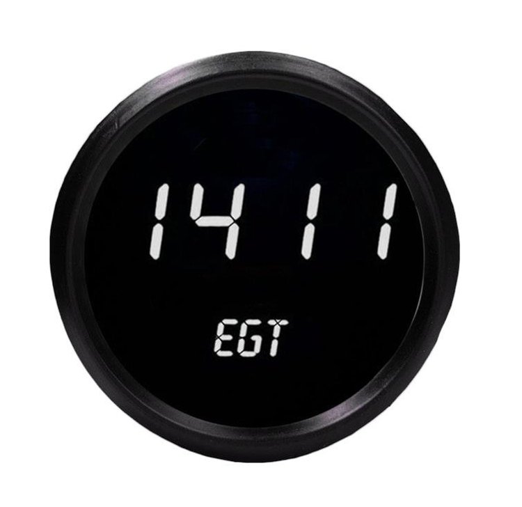Exhaust Gas Temperature Gauge [2 5/8 in., White, Black]