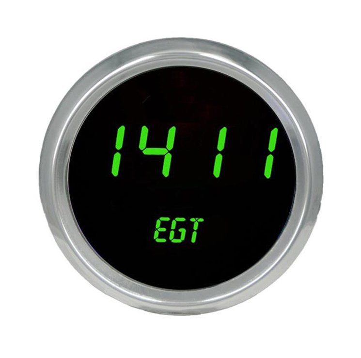 Exhaust Gas Temperature Gauge [2 5/8 in., Green, Chrome]