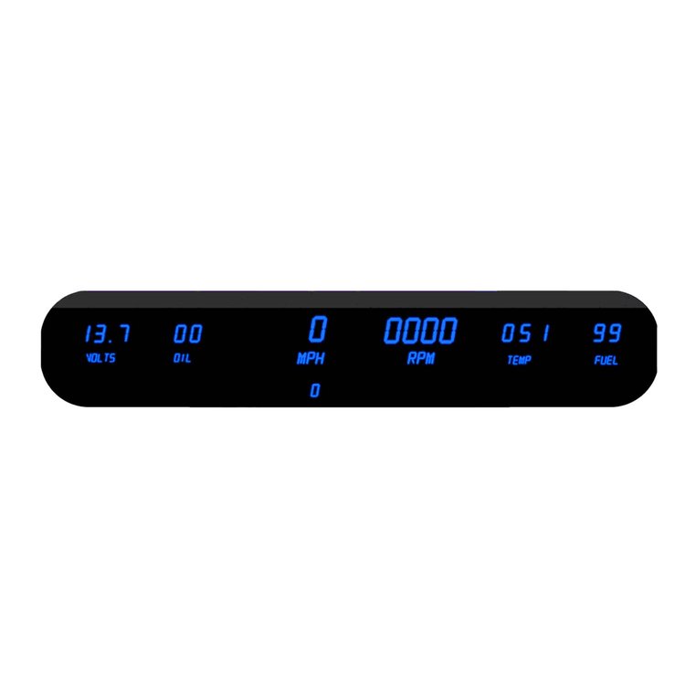 Six-Gauge Universal LED Digital Panel [Blue]