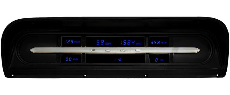 LED Digital Dash Kit For 1967-1972 Ford Truck [Blue]