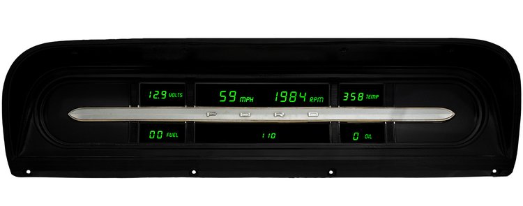 LED Digital Dash Kit For 1967-1972 Ford Truck [Green]