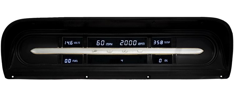 LED Digital Dash Kit For 1967-1972 Ford Truck [White]