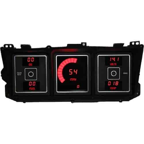 LED Digital Dash Kit 1973-1979 Ford Truck - Red
