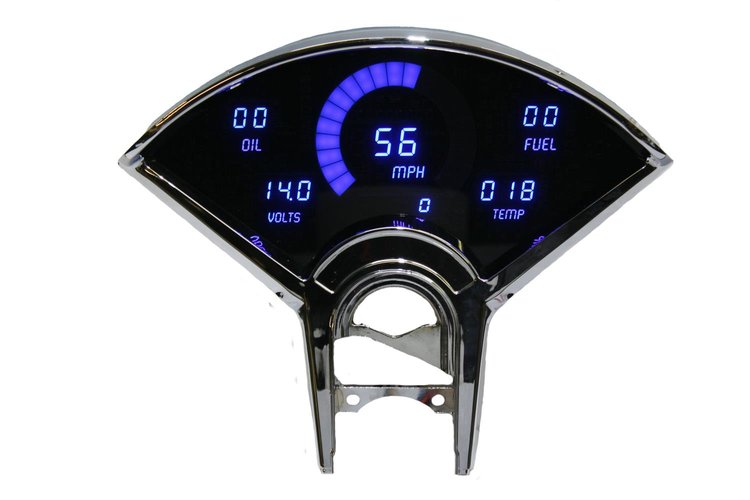 LED Digital Dash Kit 1955-1956 Bel Air - Blue