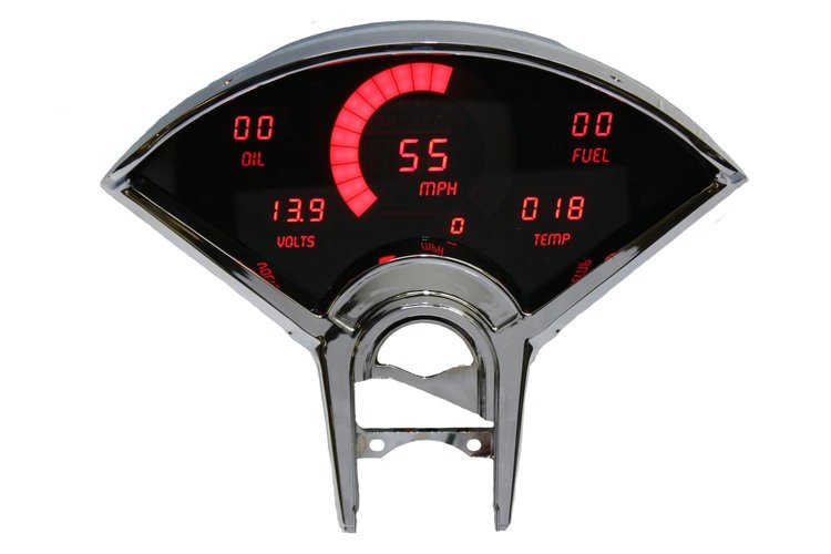 LED Digital Dash Kit 1955-1956 Bel Air - Red