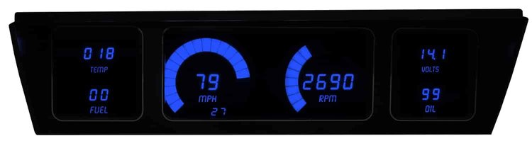 LED Digital Dash Kit 1977-1990 Impala/Caprice - Blue